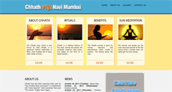 Desktop Screenshot of chhathpujanavimumbai.com