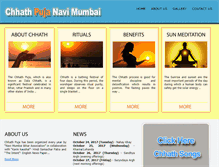 Tablet Screenshot of chhathpujanavimumbai.com